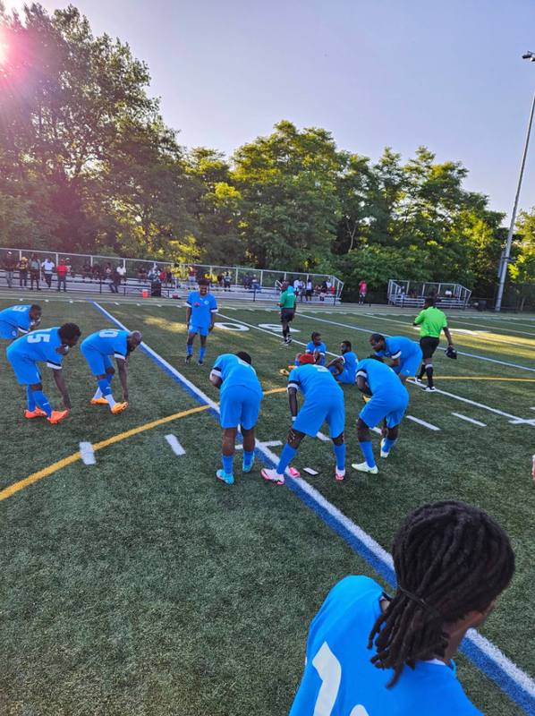 Team Warmup Before Kickoff